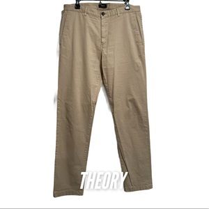 Theory Zaine Patton Slim Fit Khaki/Tan Chinos